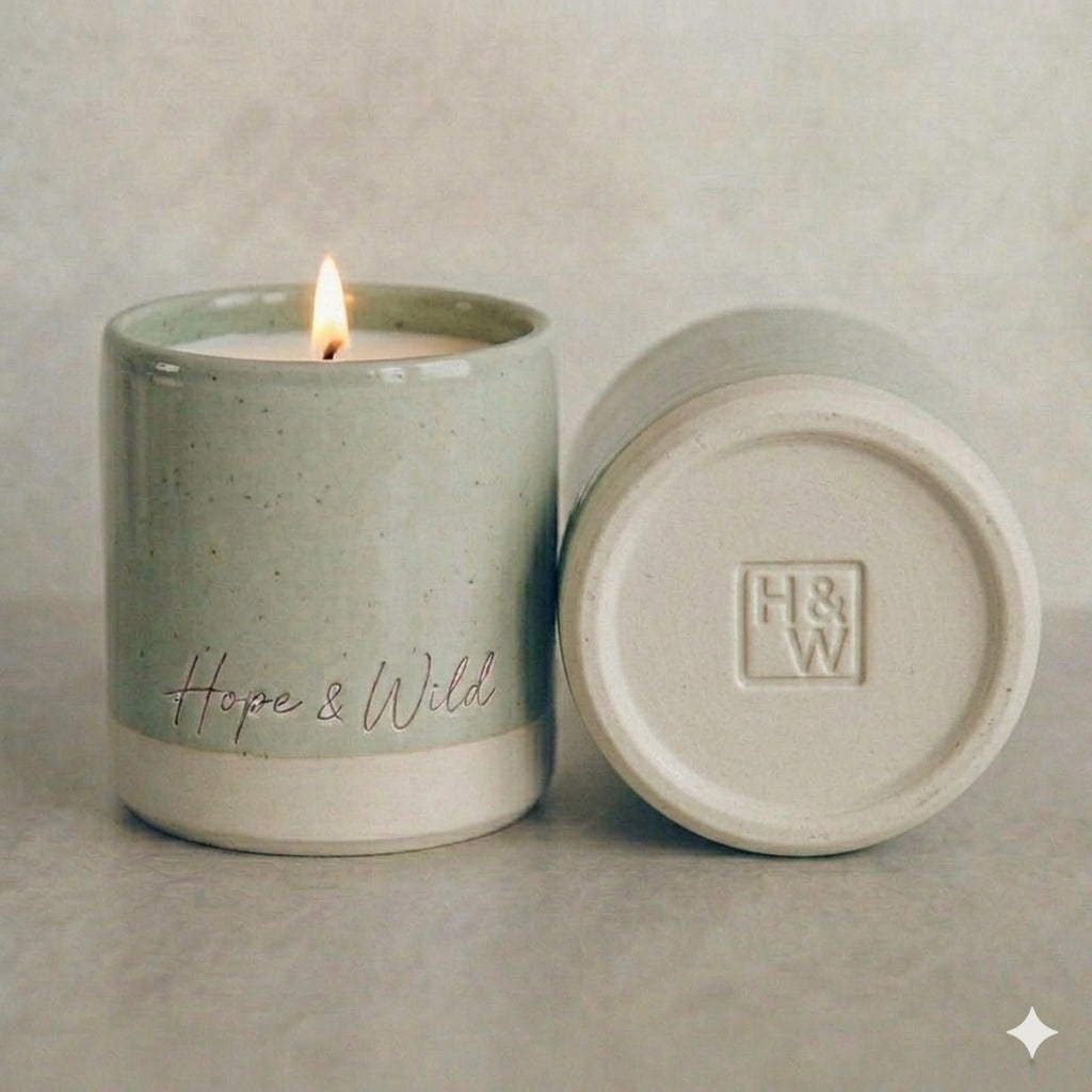 Sage Green Candle Vessel