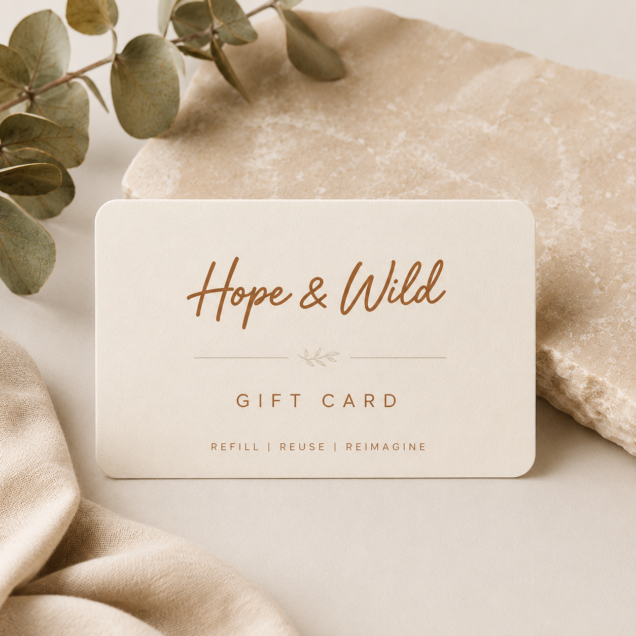 Hope & Wild Gift Card | Hope & Wild | Refillable Home Fragrance Gift Card