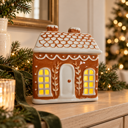 Gingerbread Bakehouse Ceramic Wax Melt & Tealight Set
