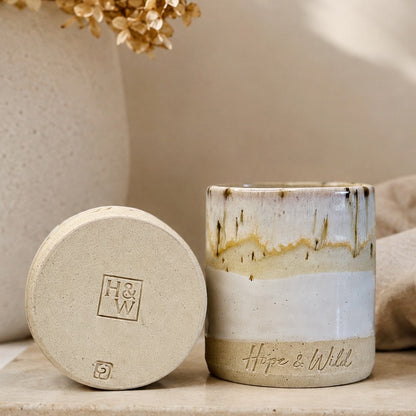 Snow Speckle Ceramic Vessel