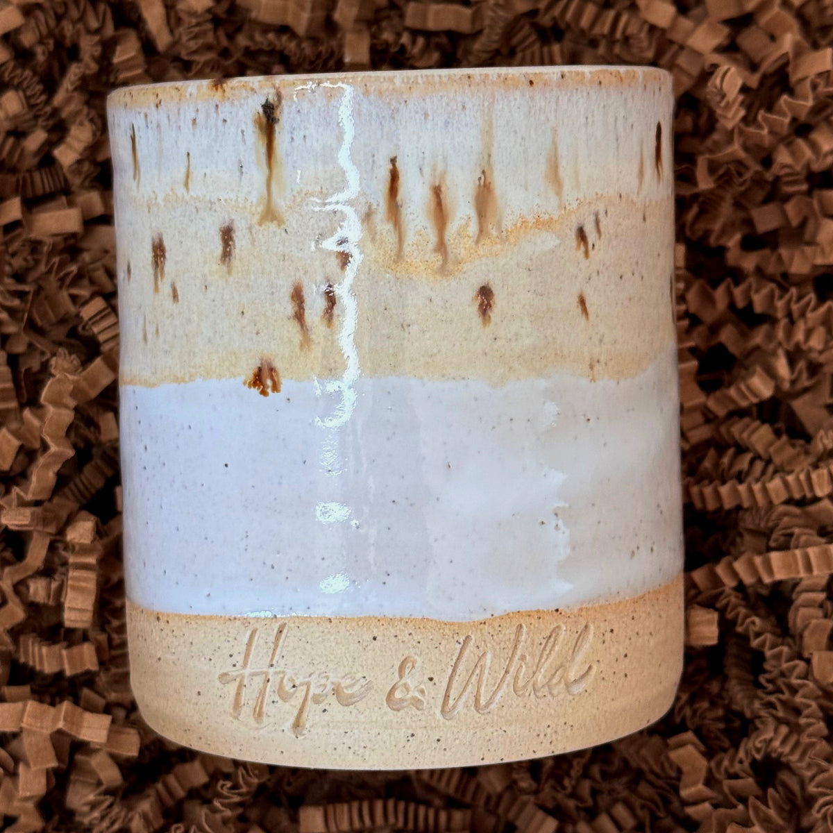 Snow Speckle Ceramic Vessel