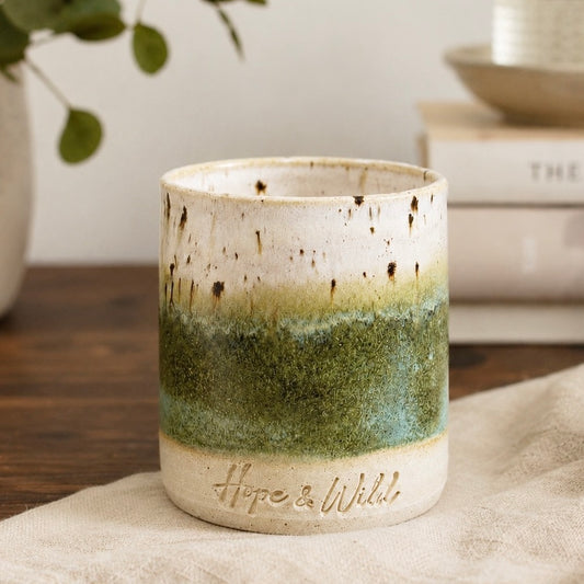 Green Envy Ceramic Vessel