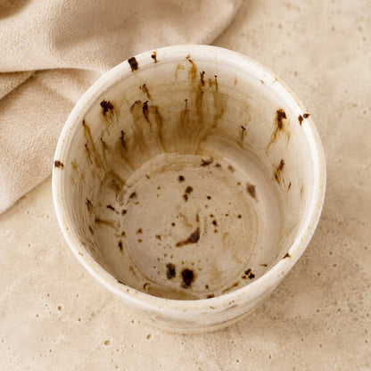 Snow Speckle Ceramic Vessel