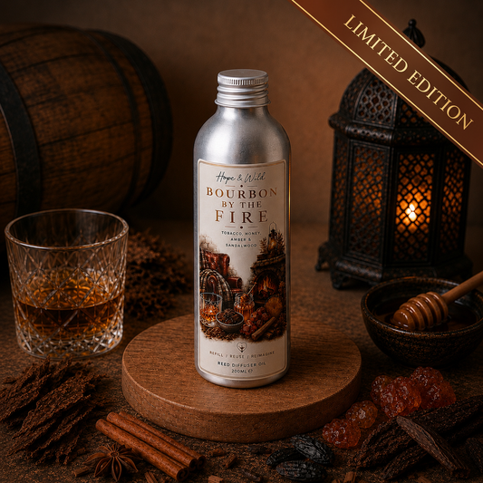 Bourbon By The Fire Reed Diffuser Oil Refill - Limited Edition