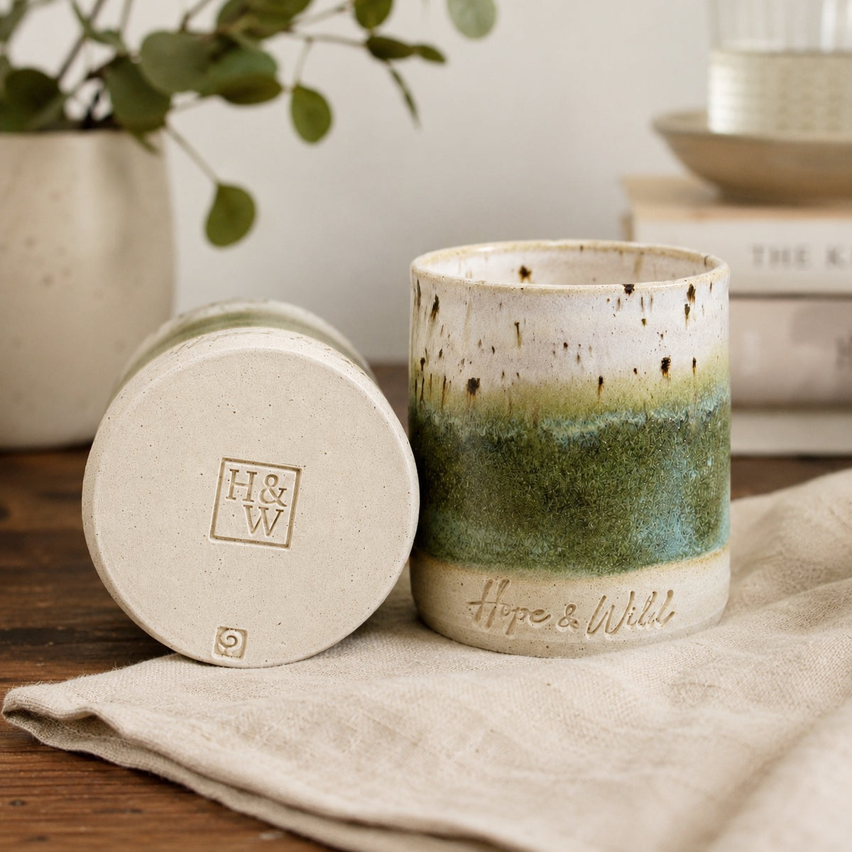 Green Envy Ceramic Vessel
