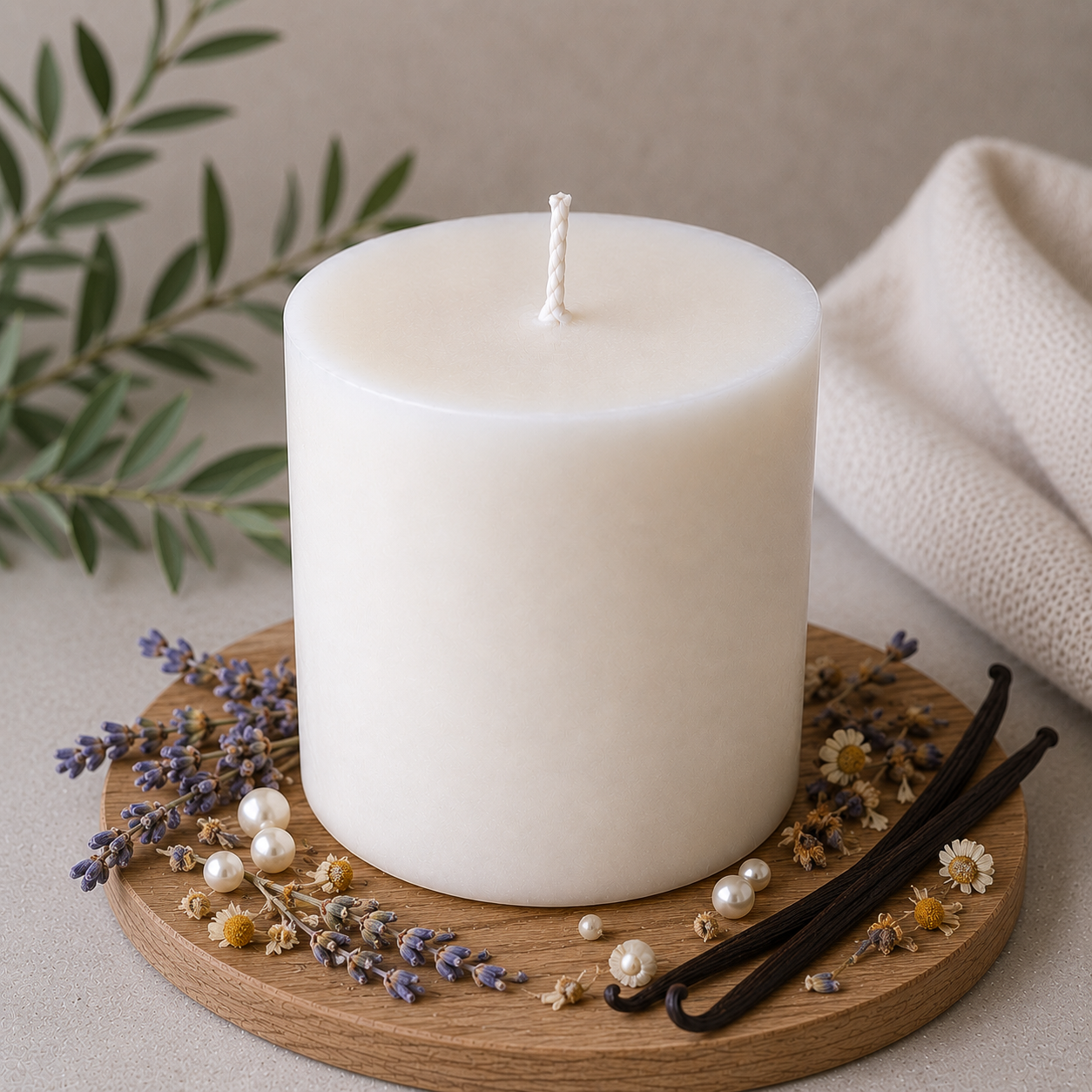 Lavender & Pearls Candle Refill | Hope & Wild | Rapeseed & Coconut Wax Candle Refill | Lavender, Chamomile, and Vanilla Candle Refill | Refillable Candle Refill