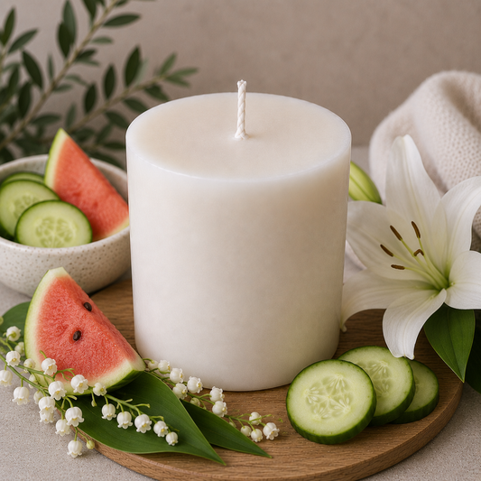 Rain On The Greenhouse Candle Refill | Hope & Wild | Rapeseed & Coconut Wax Candle Refill | Lily, Jasmine, Cucumber & Melon Candle Refill | Refillable Candle Refill