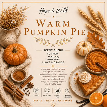 Warm Pumpkin Pie Reed Diffuser Oil Refill - Limited Edition